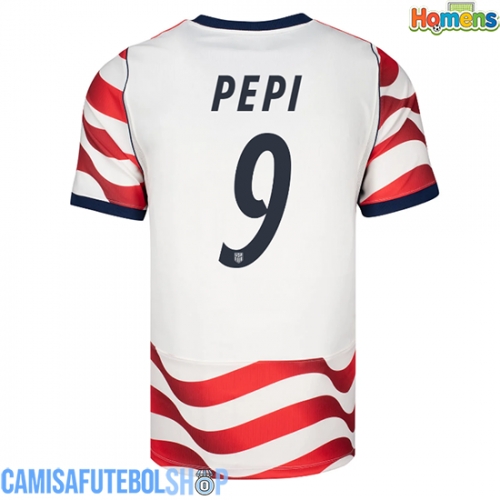 Camisa de time de futebol Estados Unidos Ricardo Pepi #9 Replicas 1º Equipamento Mundo 2026 Manga Curta